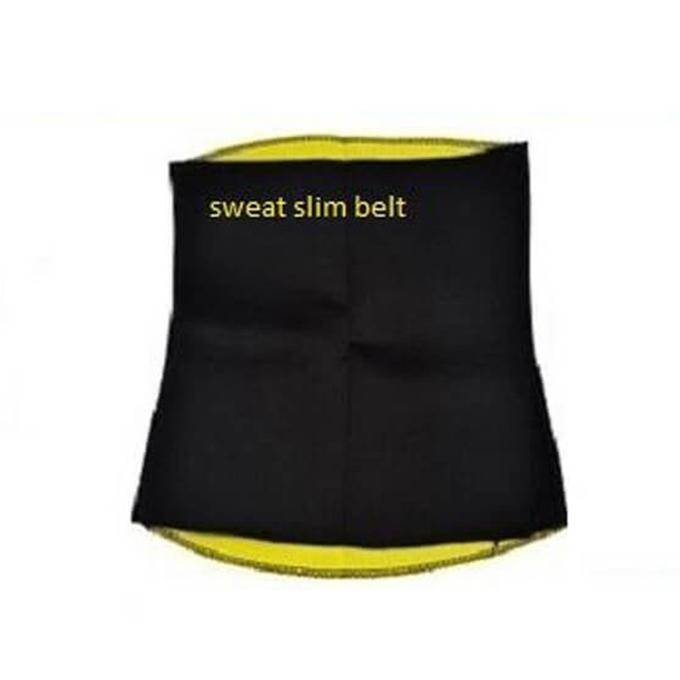 Sweat Slim Belt- Black and Yellow