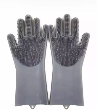 Silicone Dish Washing Kitchen Hand Gloves, 4 image