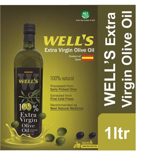 Well's Extra Virgin Olive Oil 1 Ltr - Shop Online Olive Oil BD