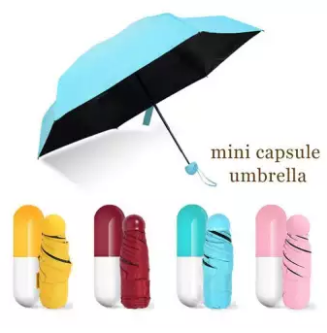 7" Mini Capsule Umbrella -Sky Blue, 2 image