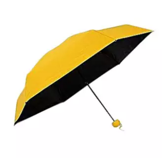 7" Mini Capsule Umbrella - Yellow, 2 image