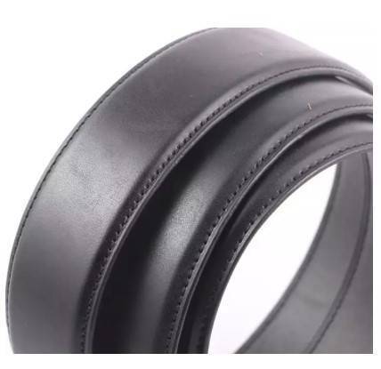 Black Artificial Leather Casual Belt for Men, 2 image