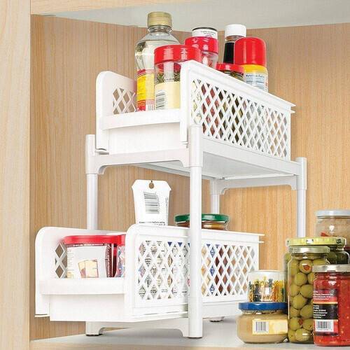 Ideaworks Portable 2-Tier Basket Drawers