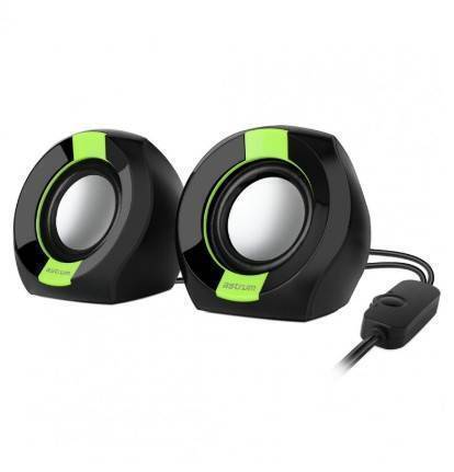 2.0 CH USB 3.5MM Speakers 2 x3W RMS-Green