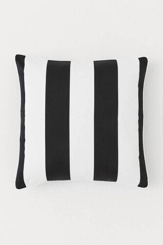 1pc Black & White Cushion Cover 20"x20"