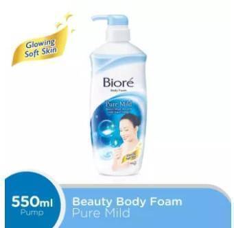 Biore Shower Cream Pure Mild - 550ml