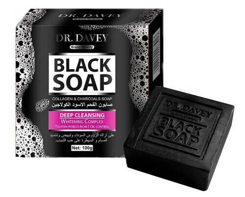 Dr. Davey Whitening Black Soap 100gm