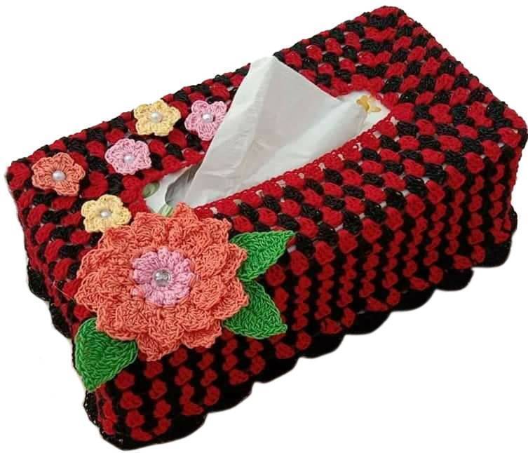 Tissue Box Cover- Red