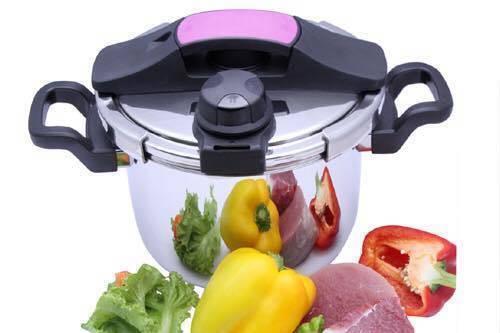 Stainless Steel Pressure Cooker - 3Ltr - Silver