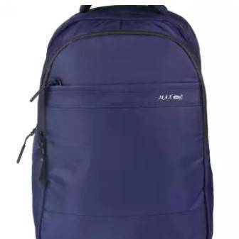 Navy Blue Polyester Backpack