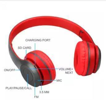 P47 Headband Foldable Stereo Bluetooth Wireless Headphones, 4 image