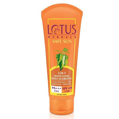 Lotus Herbals Safe Sun 3-In-1 Matte Look Daily Sunblock