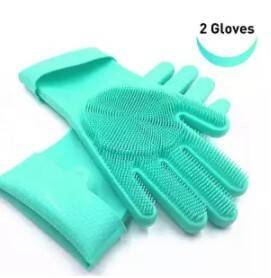 Silicone Dish Washing Kitchen Hand Gloves