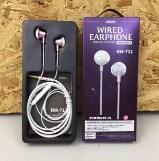 Remax RM 711 Noise Cancelling Deep Bass Wired Headset In-Ear Earphone, 3 image