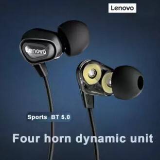 Lenovo HE08 Wireless Headphones Neck Hanging Handsfree Earbuds Earphones, 5 image