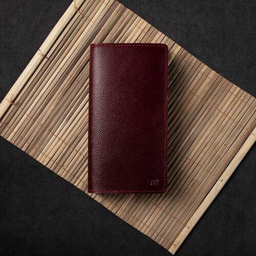 Original Leather Long Wallet LW2 Wine Red