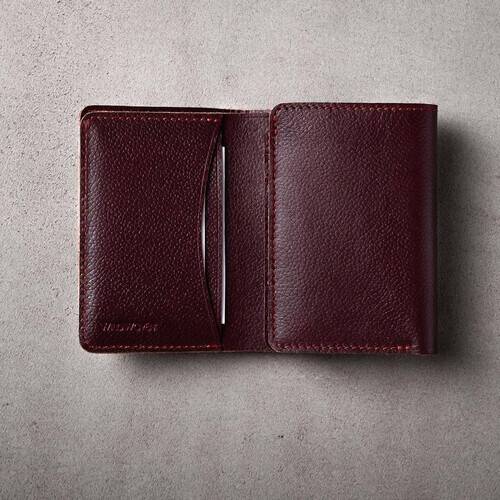 Original Leather Wallet F2 Wine Red, 3 image