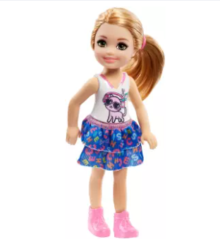 black hair chelsea doll