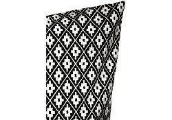 1pc Black Print Cushion Cover 20"x20"
