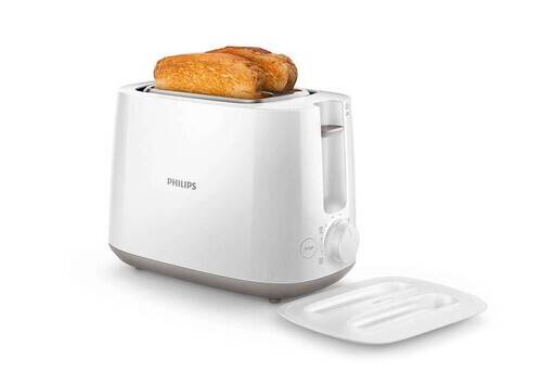 Philips HD2582/00 830 W Pop Up Toaster  (White), 2 image