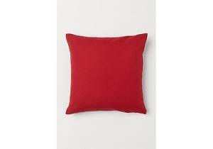 1pc Red Cushion Cover 20"x20", 2 image