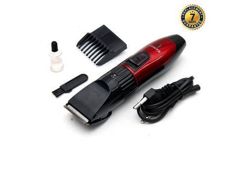 Kemei Km 730 Rechargeable Hair Clipper And Trimmer-Red, 2 image
