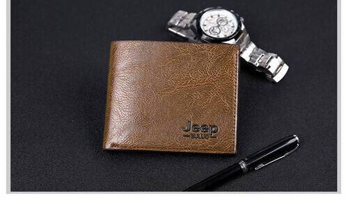 High Quality Short Jeep Buluo Purse Dompet Men Bag Wallet Professional, 2 image