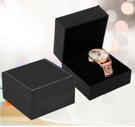 Black Leather Single Watch Box