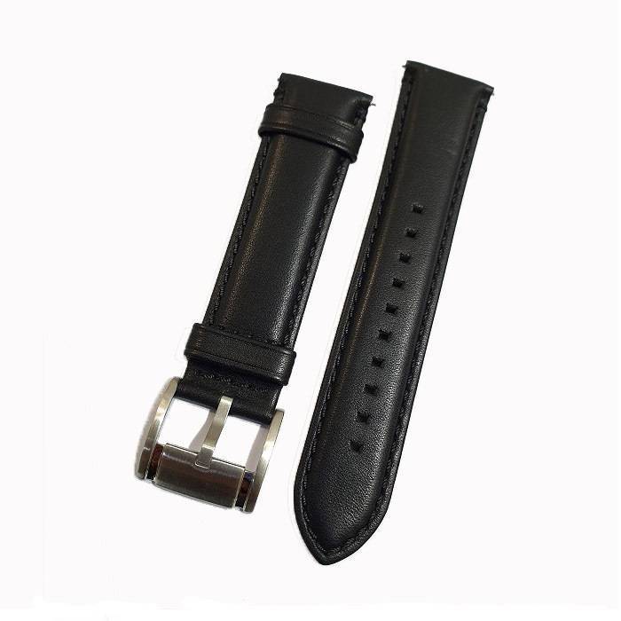Black Genuine Leather 22mm FOSSIL Watch Strap