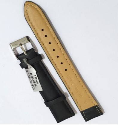 Black New Original Leather Watch Strap, 2 image