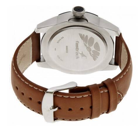 Fastrack Analog Silver Dial Brown Leather Gents Wrist Watch -NK3099SL01, 2 image