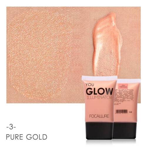 Focallure Highlighter You Glow Illuminator-03-Pure Gold