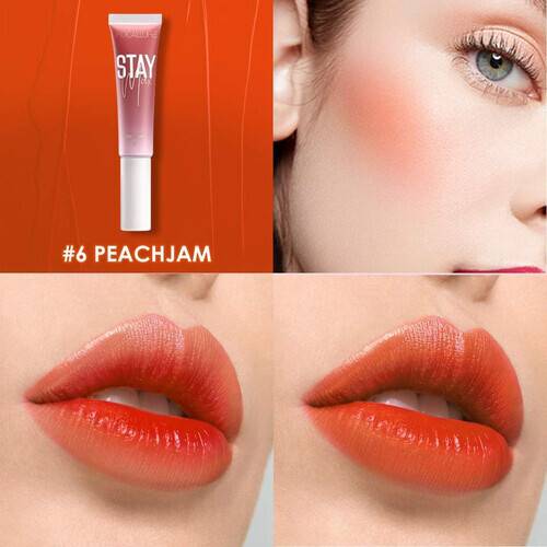 Focallure Staymax Moisturizing Blusher & Lip Gloss-Peach Jam