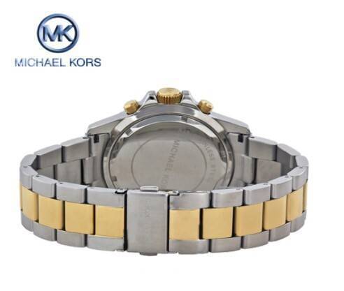 Michael Kors Everest Oversized Chronograph Black Dial Two-Tone Stainless Steel Mens Watch-MK8311, 3 image