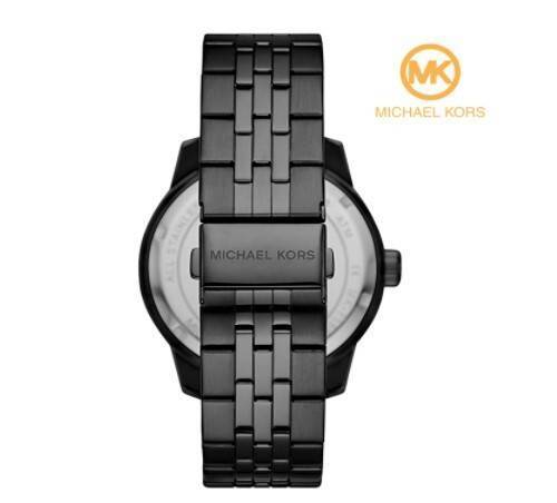 Michael Kors Cunningham Chronograph Black Dial Black Band Stainless Steel Gents Watch-MK7157, 3 image