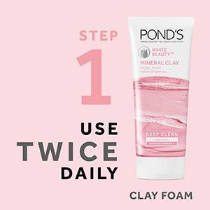 Pond's Mineral Clay Mask White Beauty Brighten Treatment 8g, 3 image