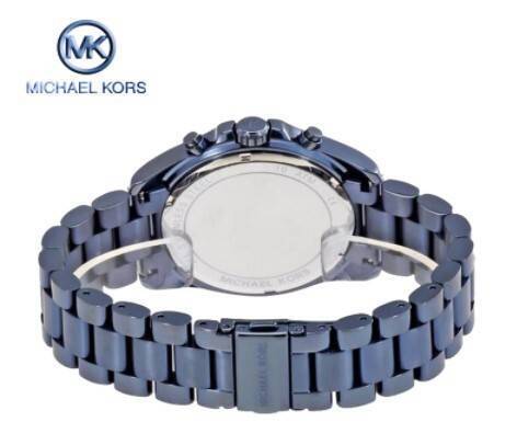 Michael Kors Chronograph Bradshaw Unisex Navy Blue Ladies Watch-MK6248, 3 image