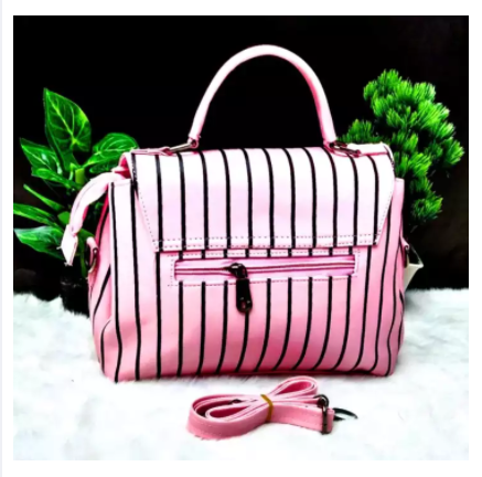 Pink Luxurious New Stylish Hand Bag For Women, 2 image