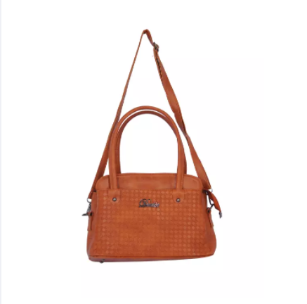 Coffee PU Leather Designer Hand Bags For Women