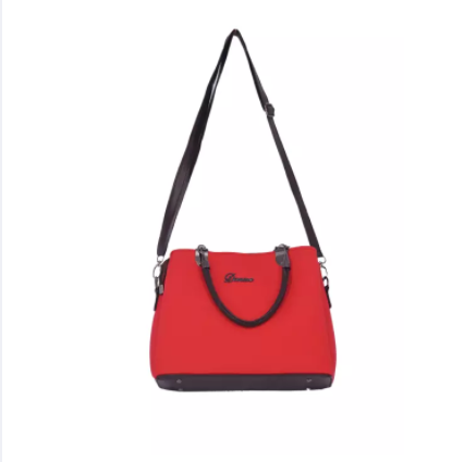 Red PU Leather Designer Hand Bags For Women