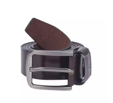 Dark Chocolate Artificial Leather Belt For Men