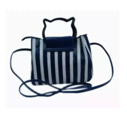 Blue PU Leather Fashionable Designer Hand Bags For Women