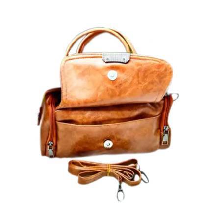 Brown Fashionable Designer Hand Bags For Women, 2 image