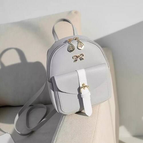 Stylish Cute Mini Korean Style Travel Bag- Ash