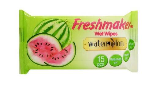 Fresh Maker Wet Wipes Watermelon Flavour 15 Pcs