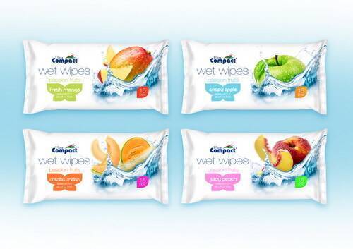 Ultra ComPact Wet Wipes 15pcs All Flavour Mix