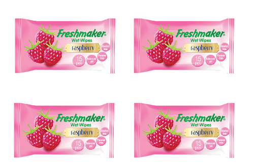 Fresh Maker Wet Wipes Raspberry Flavour 4 pack Combo