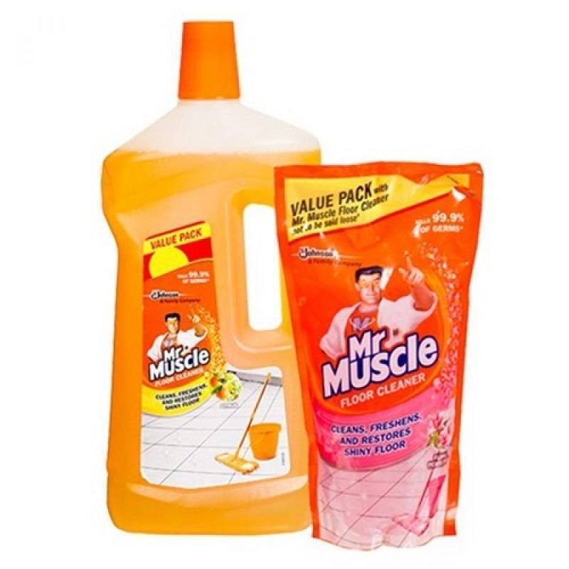 Mr Muscle Floor Cleaner Citrus 1050ml+550ml