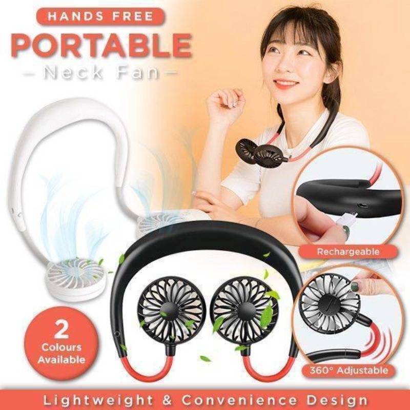 Neckband Fan Rechargable Neck Fan, 3 image