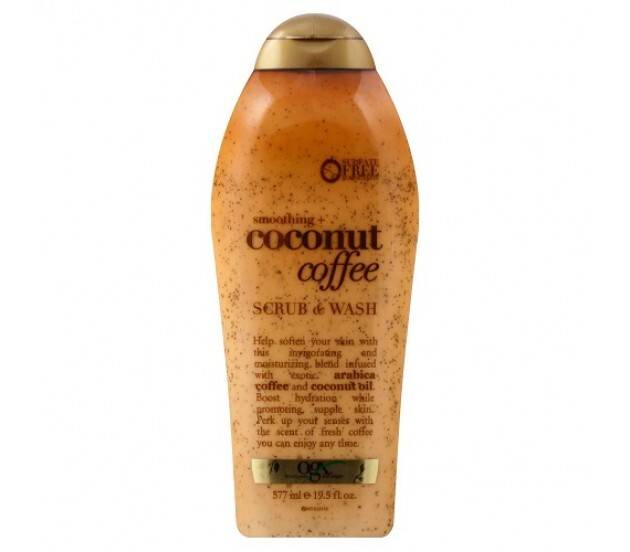 OGX SMOOTHING COCONUT COFFEE SCRUB & BODY WASH - 577ML